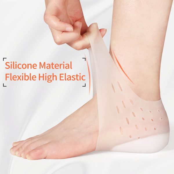 3ANGNI Invisible Height Increase Insoles Women Men Heel Pads Silicone Gel Lift Insole Dress In Socks Cracked Foot Skin Care Tool - Image 2