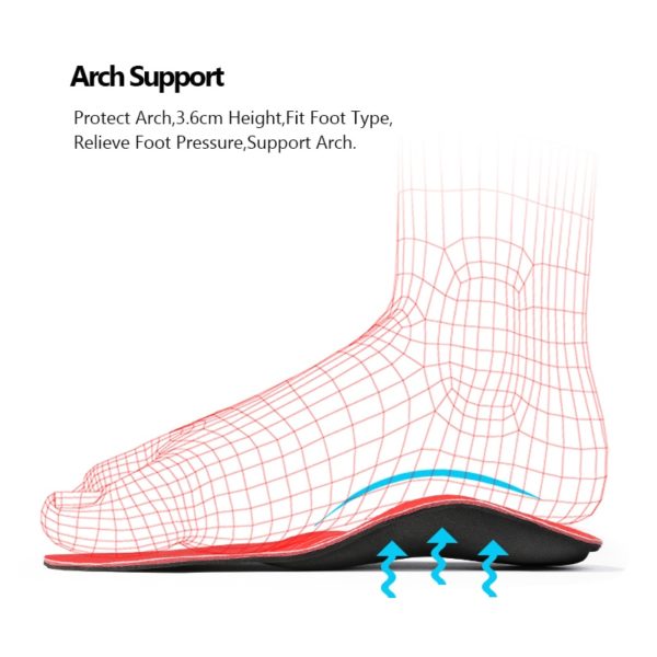 3ANGNI Orthotic Arch Support Shoe Insole Severe Flat Feet Inserts Pad Orthopedic Insoles Heel Plantar Fasciitis Men Woman - Image 4