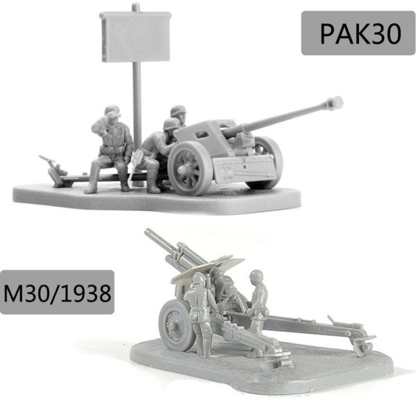 4D 1:72 Scenario PAK40 M30 M1938 Assembly Model Antitank Cannon Assembly Toys Puzzles Building Bricks Toy Model - Image 4