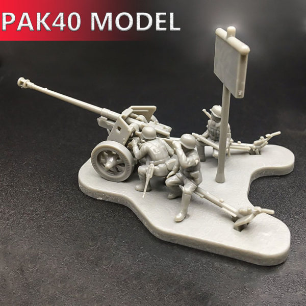 4D 1:72 Scenario PAK40 M30 M1938 Assembly Model Antitank Cannon Assembly Toys Puzzles Building Bricks Toy Model - Image 5