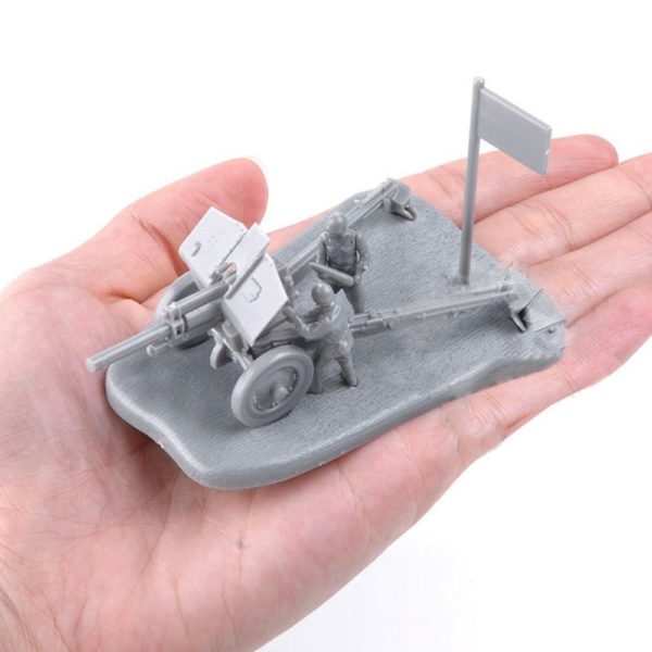 4D 1:72 Scenario PAK40 M30 M1938 Assembly Model Antitank Cannon Assembly Toys Puzzles Building Bricks Toy Model - Image 6