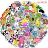 50/100 PCS Cartoon Simple VSCO Girls Kawaii Stickers For Chidren Toy Waterproof Sticker to DIY Laptop Bicycle Helmet Car Decals