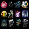 50 Pcs Outer Space Stickers for Laptop Car Motorcycle Skateboard Fridge Luggage Backpack Phone Bike Decal Cool Creative Stickers - Image 4