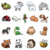 50PCS Kawaii Animal Cartoon Stickers Skateboard Fridge Phone Guitar Motorcycle Luggage Classic Toy Decal Sticker Fun for Kid Toy - Image 5