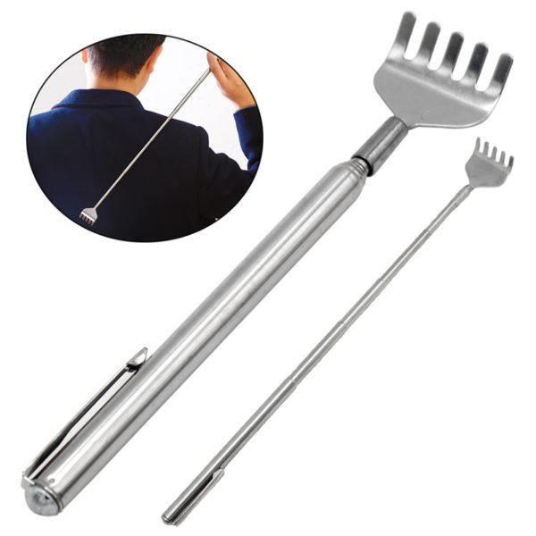 Adjustable Back Scratcher Stainless Steel Back Massage Telescopic Anti Itch Claw Massager Back Massage For Elders Tickle Stick - Image 3