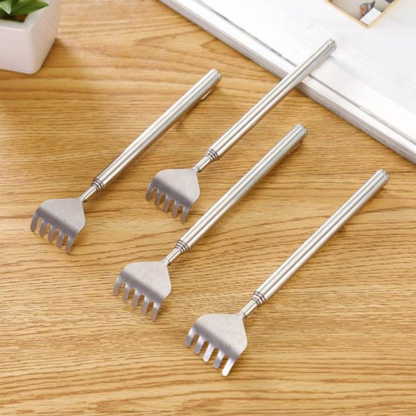 Adjustable Back Scratcher Stainless Steel Back Massage Telescopic Anti Itch Claw Massager Back Massage For Elders Tickle Stick