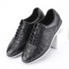Authentic Real Crocodile Belly Skin Male Casual Black Sneakers Genuine Alligator Leather Soft Rubble Sole Men Lace-up Flats Shoe