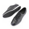 Authentic Real Crocodile Belly Skin Male Casual Black Sneakers Genuine Alligator Leather Soft Rubble Sole Men Lace-up Flats Shoe - Image 4