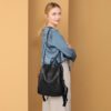 Backpack Women New Wave Anti-Theft Travel Bag Korean Version Of The Wild Fashion Large Capacity Soft Leather Women's Backpack - Image 3
