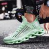 Big Size Summer Breathable Sport Shoes Male Sneakers for Men Lightweight Running Shoes Men's Sports Footwear Brown Walk GME-0008 - Image 4
