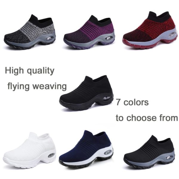 Big Size Summer Chunky Women's Sports Shoes Platform Sneakers Lady Sport Shoes for Women Socks Sneakers for Running Gym GME-0095 - Image 2