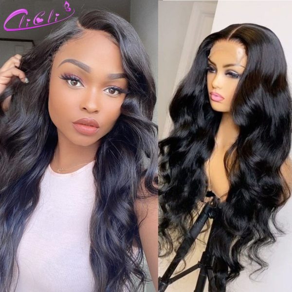 Body Wave Lace Front Wig Pre Plucked 4x4 Lace Closure Wig Human Hair Wigs Peruvian Body Wave Wig 13X4 30 inch Lace Front Wig 150