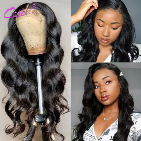 Body Wave Lace Front Wig Pre Plucked 4x4 Lace Closure Wig Human Hair Wigs Peruvian Body Wave Wig 13X4 30 inch Lace Front Wig 150 - Image 2