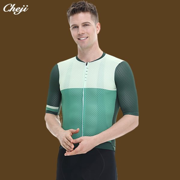 CHEJI Men'S Cycling jersey Short sleeves Pro team Bicycle Clothing Quick Dry Bike Shirt top - Image 5