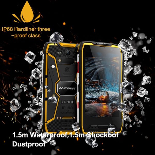 CONQUEST S11 7000mAh Rugged SmartPhone IP68 Waterproof NFC Smartphones celular Cell phone Cellphones Mobile Phones Unlocked - Image 6