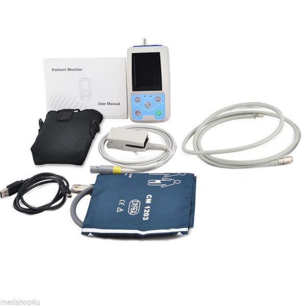 CONTEC PM50 Portable Blood Pressure NIBP/Spo2 Patient Monitor Cuff Probe NEW - Image 3