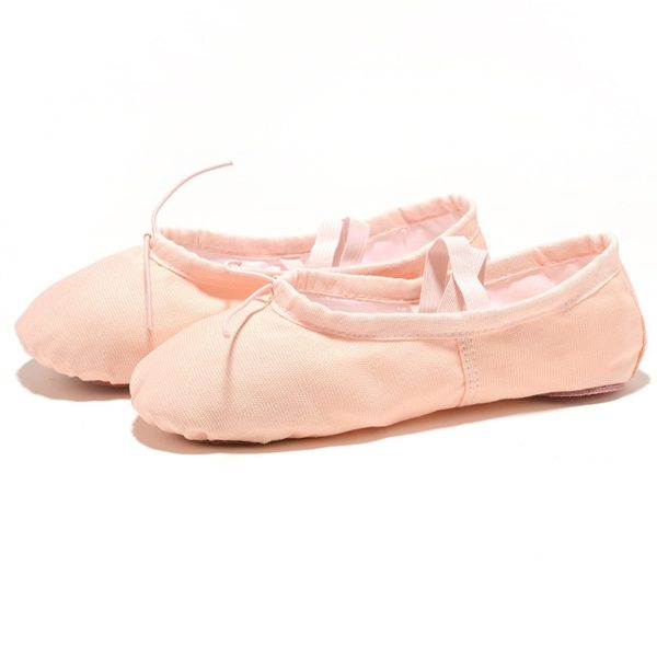 Canvas Headscarf Indoor Exercise Shoes Pink Yoga Practice Slippers Gym Kids Ballet Dance Shoes Girls Woman Kids