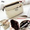 Canvas Purse Organizer Bag Organizer Insert with Compartments Makeup Organizers Handbag Organizador Trousse Maquillage Femme - Image 4