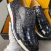 Casual Style Authentic Exotic Crocodile Belly Skin Men's Walking Sneakers Genuine Alligator Leather Male Lace-up Footwear Shoes - Image 4