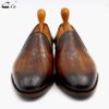 Cie Round Toe Laser Patina Brown Calf Leather Bespoke Leather Men Shoe Handmade Calf Leather Bottom Breathable Men's Loafer LO04 - Image 3