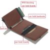 Cizicoco Credit Card Holder 2020 New Aluminum Box Card Wallet RFID PU Leather Pop Up Card Case Magnet Carbon Fiber Coin Purse - Image 5