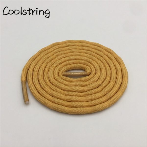 Coolstring Cool 4.5mm Wear Resistant Mountaineering Shoelaces Olivary Wave Round Sneakers Travel Shoes Laces For Martin Boots - Image 4