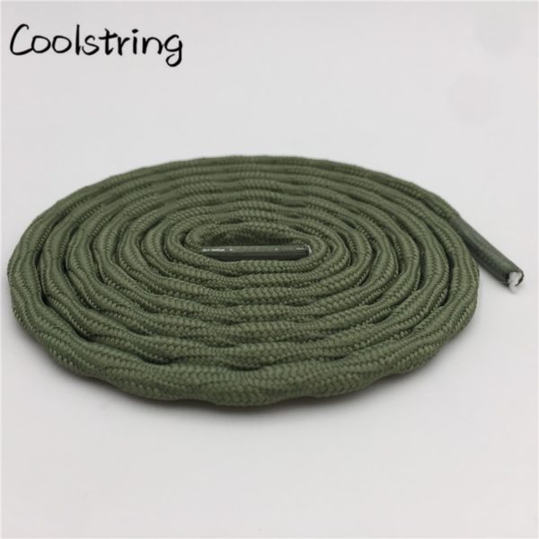 Coolstring Cool 4.5mm Wear Resistant Mountaineering Shoelaces Olivary Wave Round Sneakers Travel Shoes Laces For Martin Boots - Image 6