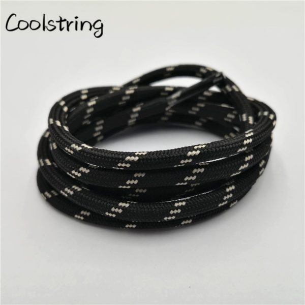 Coolstring Outdoor Round Rope Hiking Shoes Laces Striped Wear Resistant Sneakers Boot Shoelaces Strings For Men And Women Sports - Image 3