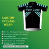 Custom Short Sleeve Cycling Jersey High Quality OEM Service Club Men Mountain Bike Jersey DIY Your Own Polyester Cycling Shirts