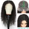 Deep Wave Wig Transparent Lace Wigs Human Hair Lace Wig 28 Inch Long T Part Brazilian Wet and Wavy Curly Human Hair Wigs - Image 2