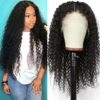Deep Wave Wig Transparent Lace Wigs Human Hair Lace Wig 28 Inch Long T Part Brazilian Wet and Wavy Curly Human Hair Wigs