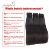 Double Drawn Bone Straight Hair Weave Bundles Vrigin Hair Extension Natural Color Thick Ends Hair Bundles Arabella Hair Bundles - Image 3