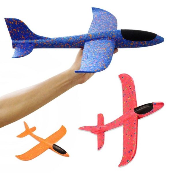 EPP Foam Throwing Flying Airplane Aircraft Hand Launch Free Fly Plane Hand Throw Plane Puzzle Model Toys for Kids 49/36CM - Image 6