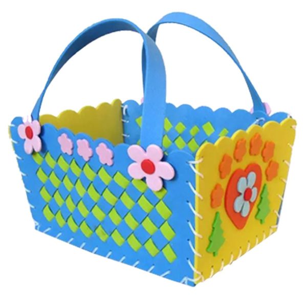 EVA Handmade Woven Paste Basket Childen Toy DIY Handicrafts Girl Gifts Sticky Kindergarten Material Kids Crafts Toys 2019 New - Image 3