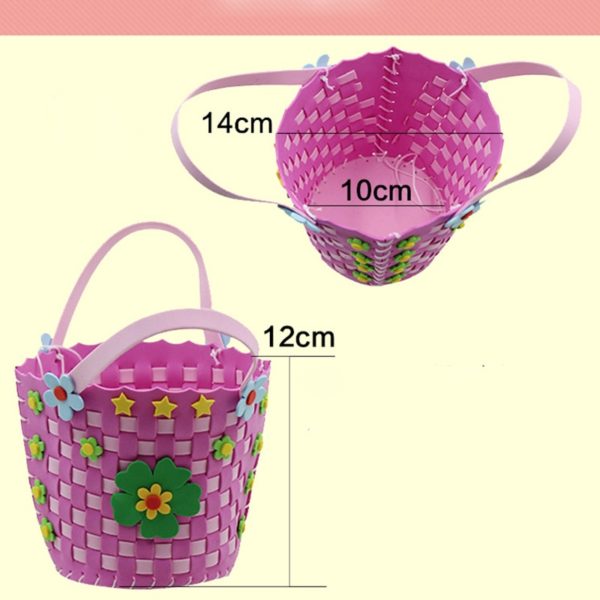 EVA Handmade Woven Paste Basket Childen Toy DIY Handicrafts Girl Gifts Sticky Kindergarten Material Kids Crafts Toys 2019 New - Image 6