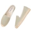 Espadrilles Women Flat Casual Shoes Rubber Summer ladies loafers Woman Slip On Flats Outdoor Breathable Loafers Autumn White - Image 6