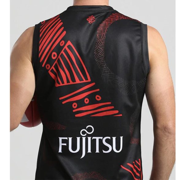 Essendon Bombers 2020 UA Mens Dreamtime Guernsey Rugby Jersey S-3XL - Image 2