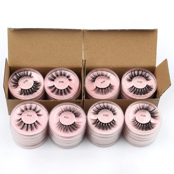 Eyelash Wholesale 4/20/50/100 Pcs 3D Mink Lashes Natural False Eyelashes Reusable Messy Fake Lashes In Bulk Cilios Makeup