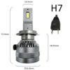 F5C 120W 12000LM H7 LED Bulb LED H7 headlight kit Fog Light H4 H7 H8 H11 H1 9005 9012 Car LED Lamp LED Headlights Bulb - Image 5