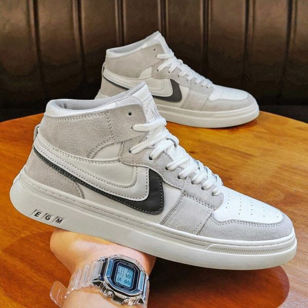 Fall/Winter High Top Shoes Men 2021 New All-match Sneakers Mid-Top Casual Sports Shoes Fashion Trend High Top Shoes - Image 3