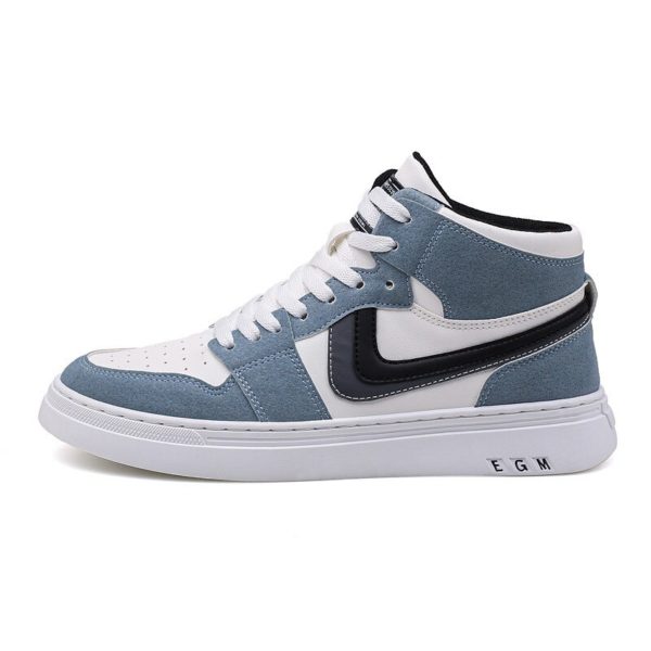 Fall/Winter High Top Shoes Men 2021 New All-match Sneakers Mid-Top Casual Sports Shoes Fashion Trend High Top Shoes - Image 5