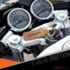 For BMW Motorrad R Nine T Pure Nine-T Motorcycle Cowhide Keychain Key Ring - Image 2