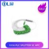 Free Shipping 100pcs/Lot 1X16 PLC Splitter SC APC Optical FTTH Fiber Optic Splitter FBT Optical Singlemode Simplex Steel Pipe 1M