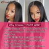 Glueless Straight Lace Front Wig Bone Straight Human Hair Wigs For Women Transparent Lace Frontal Wig Human Hair T Part Wig Remy - Image 2