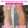 Glueless Straight Lace Front Wig Bone Straight Human Hair Wigs For Women Transparent Lace Frontal Wig Human Hair T Part Wig Remy - Image 4
