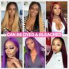 Glueless Straight Lace Front Wig Bone Straight Human Hair Wigs For Women Transparent Lace Frontal Wig Human Hair T Part Wig Remy - Image 6