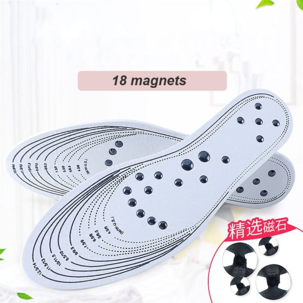 Health Magnetic Acupressure Massage Insoles Foot Therapy Reflexology Pain Relief Insoles for Women and Men Shoe Pads - Image 2