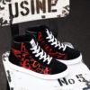 High Top PU Leather Mens Shoes Sports Shoes Sport Man Running Sneakers for Men Black Mens Tennis Shoes Athletic Jogging E-347 - Image 4
