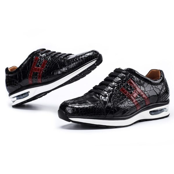 High-end Leisure Shoes Siamese crocodile skin Sneakers for men - Image 3