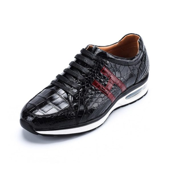 High-end Leisure Shoes Siamese crocodile skin Sneakers for men - Image 6